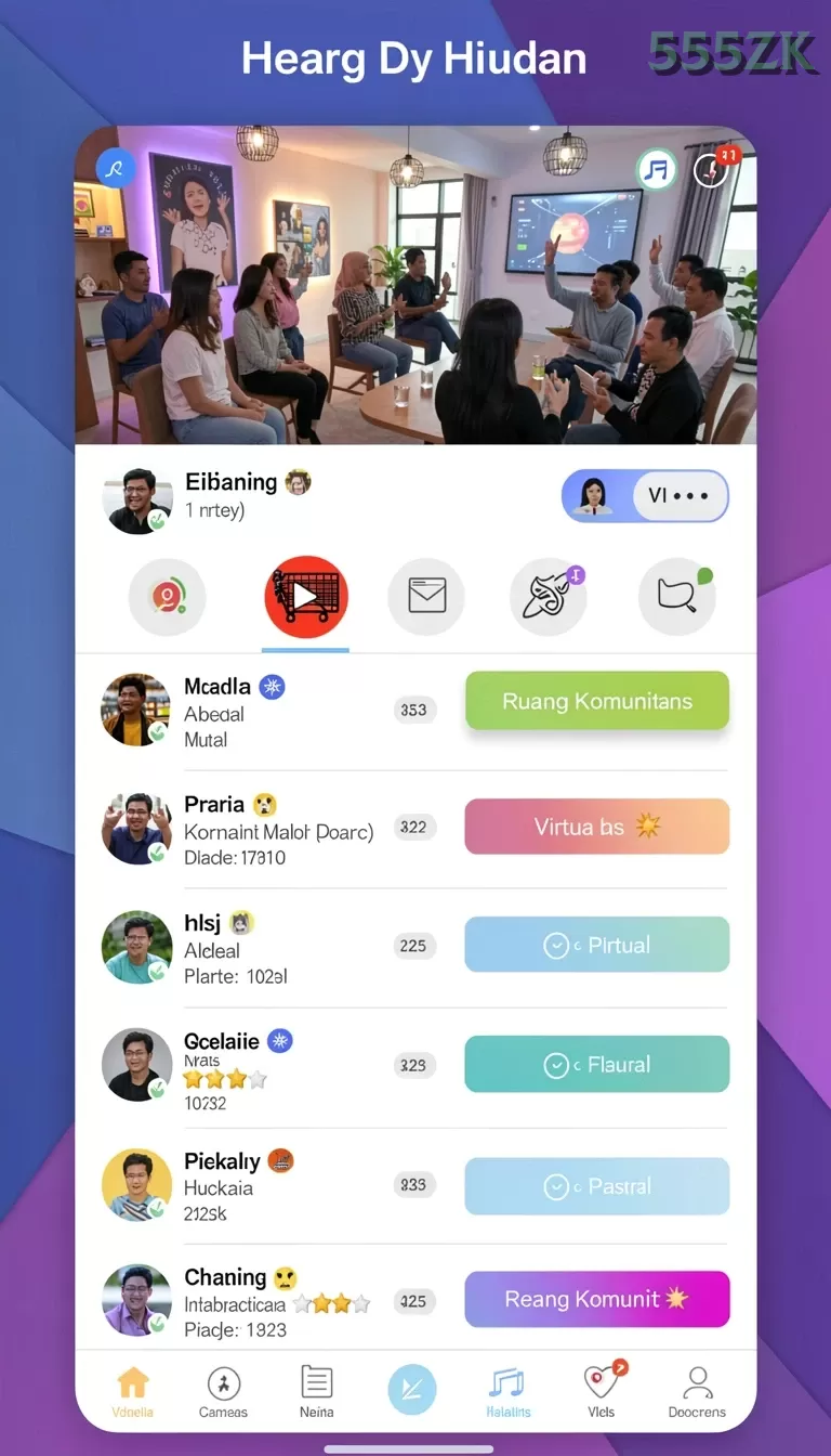 Cuplikan layar IDCASH88 — menu navigasi