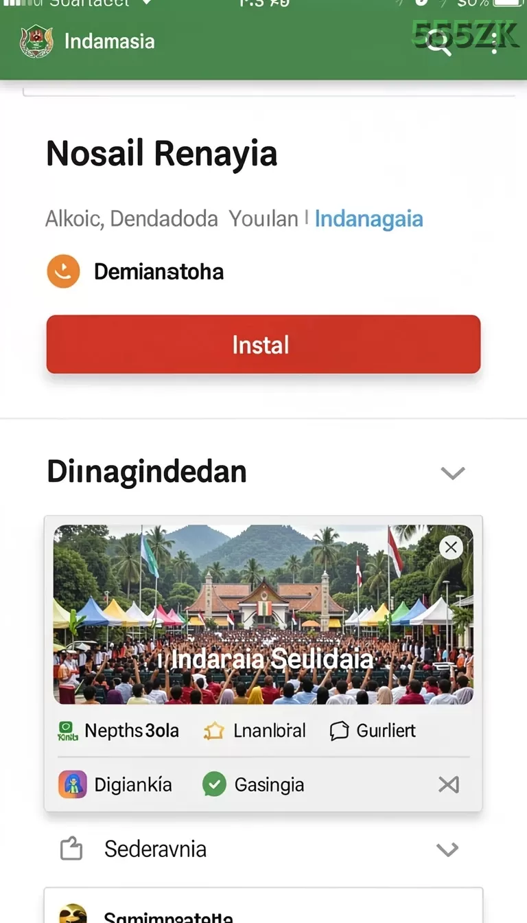 Cuplikan layar RT88 — menu navigasi
